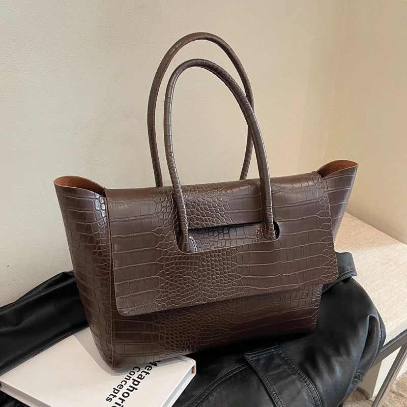 Sac à Main Luxe Femme Motif Crocodile